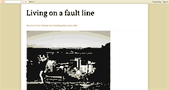 Desktop Screenshot of livingonafaultline.blogspot.com