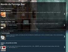 Tablet Screenshot of mundodaformigaboo.blogspot.com
