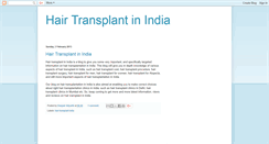 Desktop Screenshot of hairtransplantinindia.blogspot.com