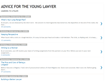 Tablet Screenshot of advicefortheyounglawyer.blogspot.com