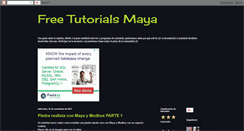 Desktop Screenshot of freetutorialsmaya.blogspot.com