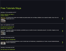 Tablet Screenshot of freetutorialsmaya.blogspot.com
