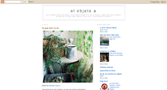 Desktop Screenshot of objet-a.blogspot.com