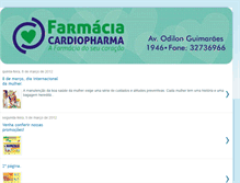 Tablet Screenshot of farmaciacardiopharma.blogspot.com