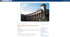 Desktop Screenshot of derechoenreconstruccion.blogspot.com