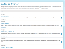 Tablet Screenshot of cartasdesydney.blogspot.com