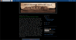 Desktop Screenshot of abandoneddreams2010.blogspot.com