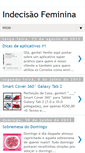Mobile Screenshot of indecisao-feminina.blogspot.com