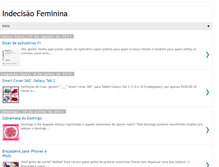 Tablet Screenshot of indecisao-feminina.blogspot.com