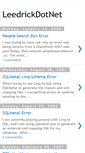 Mobile Screenshot of leedrickdotnet.blogspot.com