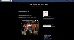 Desktop Screenshot of doloresdays.blogspot.com