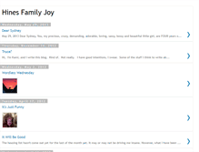 Tablet Screenshot of hinesfamilyjoy.blogspot.com