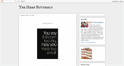 Desktop Screenshot of hempbutterfly.blogspot.com