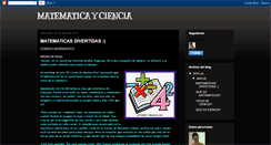Desktop Screenshot of matematicayciencia.blogspot.com