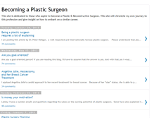 Tablet Screenshot of becomeplasticsurgeon.blogspot.com