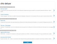 Tablet Screenshot of chic-deluxe.blogspot.com