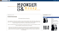 Desktop Screenshot of gunpowderandhoney.blogspot.com
