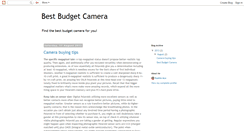 Desktop Screenshot of bestbudgetcamera.blogspot.com