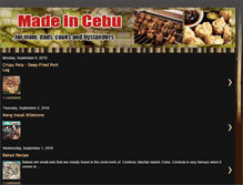 Tablet Screenshot of madeincebu.blogspot.com