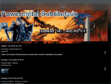 Tablet Screenshot of powermetalsubtitulado.blogspot.com