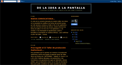 Desktop Screenshot of de-laidea-a-la-pantalla.blogspot.com