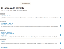 Tablet Screenshot of de-laidea-a-la-pantalla.blogspot.com