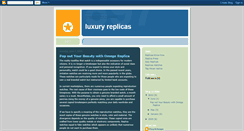 Desktop Screenshot of luxury-replicas.blogspot.com