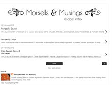 Tablet Screenshot of morselsandmusingsrecipes.blogspot.com