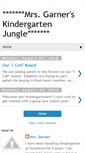 Mobile Screenshot of mrsgarnerskindergartenjungle.blogspot.com