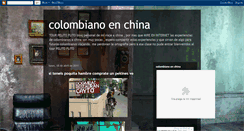 Desktop Screenshot of colombianoenchina.blogspot.com