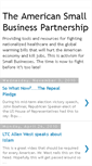 Mobile Screenshot of americansmallbusinesspartnership.blogspot.com