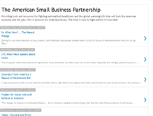 Tablet Screenshot of americansmallbusinesspartnership.blogspot.com