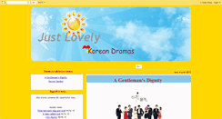 Desktop Screenshot of lovelykoreandramas.blogspot.com