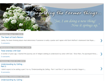 Tablet Screenshot of forgettingtheformerthings.blogspot.com