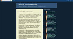 Desktop Screenshot of obscureandconfused.blogspot.com