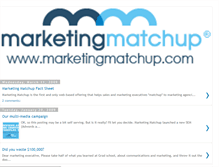 Tablet Screenshot of marketingmatchup.blogspot.com