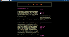 Desktop Screenshot of ihatemycolon.blogspot.com