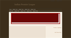Desktop Screenshot of indianpremierleague20s.blogspot.com