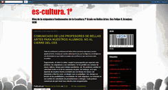 Desktop Screenshot of fundamentosdelaescultura.blogspot.com