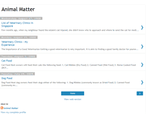 Tablet Screenshot of animal-matter.blogspot.com