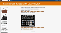 Desktop Screenshot of kentuckyjobtweets.blogspot.com