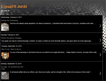 Tablet Screenshot of crossfitjunki.blogspot.com