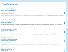 Tablet Screenshot of nouvellescancer.blogspot.com