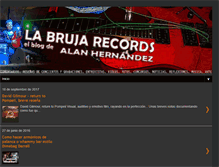 Tablet Screenshot of labrujarecords.blogspot.com