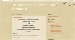 Desktop Screenshot of ordenamientoysaneamientoterritoria.blogspot.com