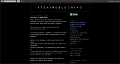 Desktop Screenshot of itzmindblogging.blogspot.com