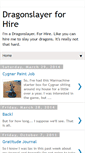 Mobile Screenshot of dragon-slayer-for-hire.blogspot.com