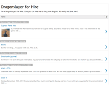 Tablet Screenshot of dragon-slayer-for-hire.blogspot.com