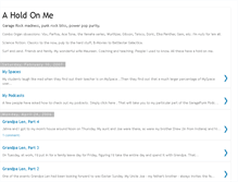 Tablet Screenshot of aholdonme.blogspot.com