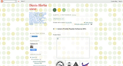 Desktop Screenshot of duniaherba1000.blogspot.com